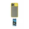 ieg™ iPhone 11 Pro Max Kılıf Vadi Çizgi - Siyah 34D Izgaralı Cam
