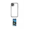 ieg™ iPhone 11 Pro Max Kılıf Vadi Minimal - Siyah 34D Izgaralı Cam