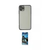 ieg™ iPhone 11 Pro Max Kılıf Vadi Minimal - Siyah 34D Izgaralı Cam