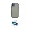 ieg™ iPhone 11 Pro Max Kılıf Vadi Minimal - Siyah 3D Antistatik Cam Ekran Koruyucu
