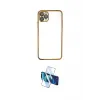 ieg™ iPhone 11 Pro Max Kılıf Vadi Minimal - Siyah 3D Antistatik Cam Ekran Koruyucu