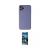 ieg™ iPhone 11 Pro Max Kılıf Yadigar Klasik - Siyah 34D Izgaralı Cam