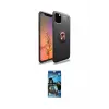 ieg™ iPhone 11 Pro Max Kılıf Yankı Form Prime - Siyah 34D Izgaralı Cam