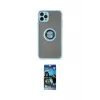 ieg™ iPhone 11 Pro Max Kılıf Yörünge Çizgi - Siyah 34D Izgaralı Cam