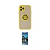 ieg™ iPhone 11 Pro Max Kılıf Yörünge Çizgi - Siyah 34D Izgaralı Cam