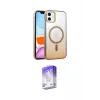 ieg™ iPhone 12 Kılıf Ahenk Doku Özel Seri - Siyah Bilvis 5in1 3D Magic Cam Ekran Koruyucu