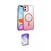 ieg™ iPhone 12 Kılıf Ahenk Doku Özel Seri - Siyah Bilvis 5in1 3D Magic Cam Ekran Koruyucu