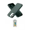 ieg™ iPhone 12 Kılıf Ahenk Serisi - Siyah Polymer Nano Ekran Koruyucu