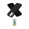 ieg™ iPhone 12 Kılıf Ahenk Serisi - Siyah Polymer Nano Ekran Koruyucu