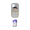 ieg™ iPhone 12 Kılıf Akış Yansıma - Siyah Bilvis 5in1 3D Magic Cam Ekran Koruyucu