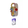 ieg™ iPhone 12 Kılıf Akış Yansıma - Siyah Bilvis 5in1 3D Magic Cam Ekran Koruyucu