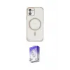 ieg™ iPhone 12 Kılıf Eksen Klasik Koleksiyonu - Siyah Bilvis 5in1 3D Magic Cam Ekran Koruyucu