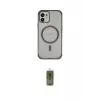ieg™ iPhone 12 Kılıf Eksen Klasik Koleksiyonu - Siyah Joko Magic 5D Hayalet Cam