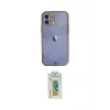 ieg™ iPhone 12 Kılıf Eksen Minimal Koleksiyonu - Siyah Polymer Nano Ekran Koruyucu