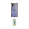 ieg™ iPhone 12 Kılıf Eksen Minimal Koleksiyonu - Siyah Polymer Nano Ekran Koruyucu