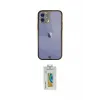 ieg™ iPhone 12 Kılıf Eksen Minimal Koleksiyonu - Siyah Polymer Nano Ekran Koruyucu