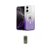 ieg™ iPhone 12 Kılıf Eksen Minimal Özel Seri - Siyah Joko Magic 5D Hayalet Cam
