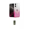 ieg™ iPhone 12 Kılıf Eksen Minimal Özel Seri - Siyah Joko Magic 5D Hayalet Cam