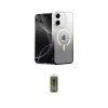 ieg™ iPhone 12 Kılıf Eksen Minimal Özel Seri - Siyah Joko Magic 5D Hayalet Cam