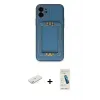 ieg™ iPhone 12 Kılıf Kozmos Minimal Prime - Şeffaf Pasifik Cam Ekran Koruyucu + Renkli Kamera Lens Koruma Cam - SI