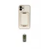 ieg™ iPhone 12 Kılıf Kozmos Minimal Prime - Siyah Joko Magic 5D Hayalet Cam