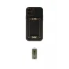 ieg™ iPhone 12 Kılıf Kozmos Minimal Prime - Siyah Joko Magic 5D Hayalet Cam