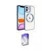 ieg™ iPhone 12 Kılıf Nova Işık Özel Seri - Siyah Bilvis 5in1 3D Magic Cam Ekran Koruyucu