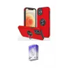 ieg™ iPhone 12 Kılıf Odak Form Prime - Siyah Bilvis 5in1 3D Magic Cam Ekran Koruyucu