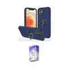 ieg™ iPhone 12 Kılıf Odak Form Prime - Siyah Bilvis 5in1 3D Magic Cam Ekran Koruyucu