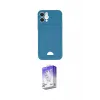 ieg™ iPhone 12 Kılıf Vadi Çizgi Prime - Siyah Bilvis 5in1 3D Magic Cam Ekran Koruyucu