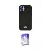 ieg™ iPhone 12 Kılıf Vadi Çizgi Prime - Siyah Bilvis 5in1 3D Magic Cam Ekran Koruyucu