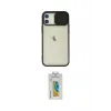 ieg™ iPhone 12 Kılıf Vadi Çizgi - Siyah Polymer Nano Ekran Koruyucu