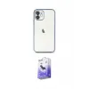 ieg™ iPhone 12 Kılıf Vadi Minimal - Siyah Bilvis 5in1 5D Magic Hayalet Cam Ekran Koruyucu