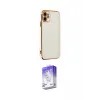 ieg™ iPhone 12 Kılıf Yankı Serisi - Siyah Bilvis 5in1 3D Magic Cam Ekran Koruyucu