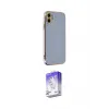 ieg™ iPhone 12 Kılıf Yankı Serisi - Siyah Bilvis 5in1 3D Magic Cam Ekran Koruyucu