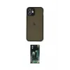 ieg™ iPhone 12 Mini Kılıf Ahenk Çizgi Serisi - Şeffaf 360 Full Body Arka Koruyucu