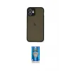 ieg™ iPhone 12 Mini Kılıf Ahenk Çizgi Serisi - Şeffaf Royal Nano Ekran Koruyucu