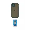 ieg™ iPhone 12 Mini Kılıf Ahenk Çizgi Serisi - Şeffaf Royal Nano Ekran Koruyucu