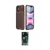 ieg™ iPhone 12 Mini Kılıf Eksen Form Prime - Siyah 360 Mat Full Body Arka Koruyucu