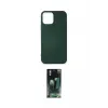 ieg™ iPhone 12 Mini Kılıf Kozmos Yansıma Özel Seri - Siyah 360 Mat Full Body Arka Koruyucu