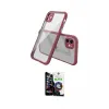 ieg™ iPhone 12 Mini Kılıf Nova Asil Özel Seri - Şeffaf Temperli Cam Ekran Koruyucu