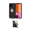 ieg™ iPhone 12 Mini Kılıf Yankı Form Prime - Şeffaf Temperli Cam Ekran Koruyucu