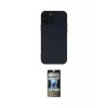 ieg™ iPhone 12 Pro Kılıf Çekirdek Modern Serisi - Siyah 34D Hayalet Izgaralı Cam
