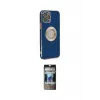ieg™ iPhone 12 Pro Kılıf İz Form Serisi - Siyah 34D Hayalet Izgaralı Cam