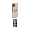 ieg™ iPhone 12 Pro Kılıf İz Form Serisi - Siyah 34D Hayalet Izgaralı Cam