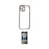 ieg™ iPhone 12 Pro Kılıf Nova Asil Özel Seri - Siyah 34D Hayalet Izgaralı Cam