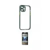 ieg™ iPhone 12 Pro Kılıf Nova Asil Özel Seri - Siyah 34D Hayalet Izgaralı Cam