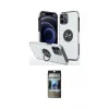 ieg™ iPhone 12 Pro Kılıf Odak Form Prime - Siyah 34D Hayalet Izgaralı Cam