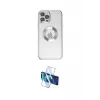 ieg™ iPhone 12 Pro Kılıf Pusula Form - Siyah 3D Antistatik Seramik Nano Ekran Koruyucu