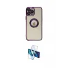 ieg™ iPhone 12 Pro Kılıf Pusula Form - Siyah 3D Antistatik Seramik Nano Ekran Koruyucu